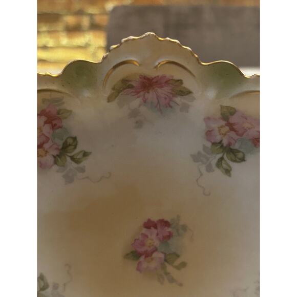 Antique Scalloped Porcelain Plate Carlsbad 1880s Moritz Zdekauer M Z Austria 10” - Picture 3 of 9